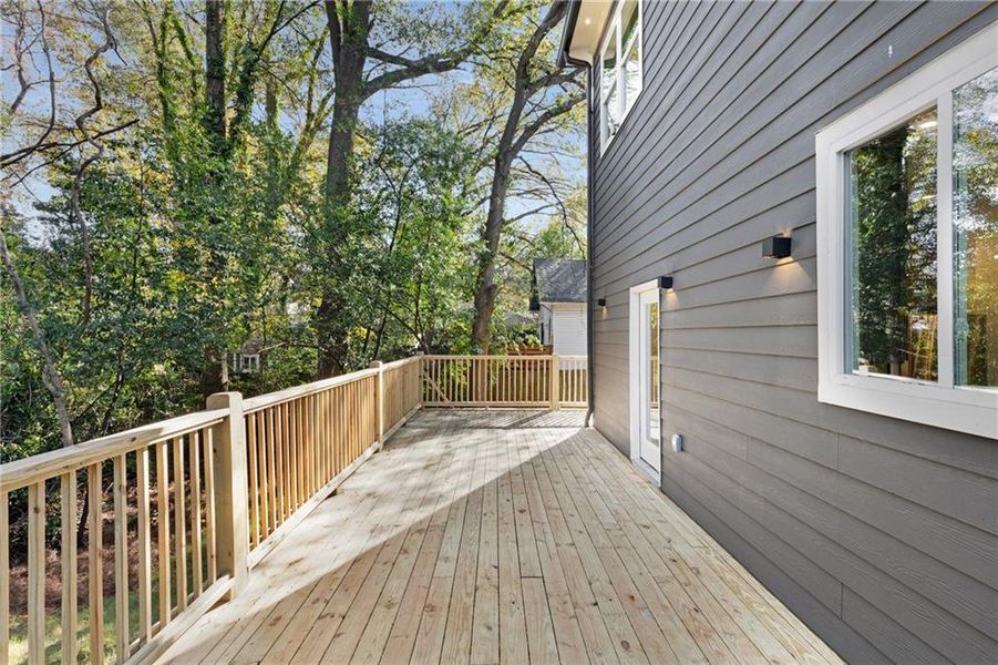 Exterior details and patio area of a home in , Atlanta (Image 28).