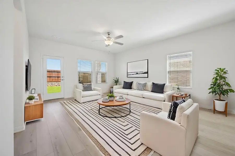 Furnished interior view inside a new home in Parks at Foster Crossing - Spring Series, Anna (Image 13).