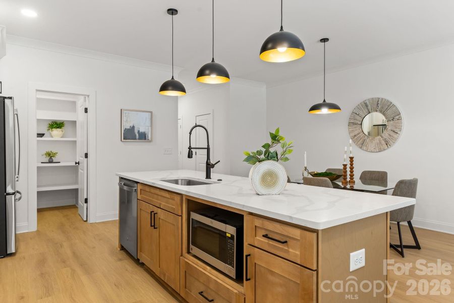 Furnished interior view inside a new home in , Charlotte (Image 8).