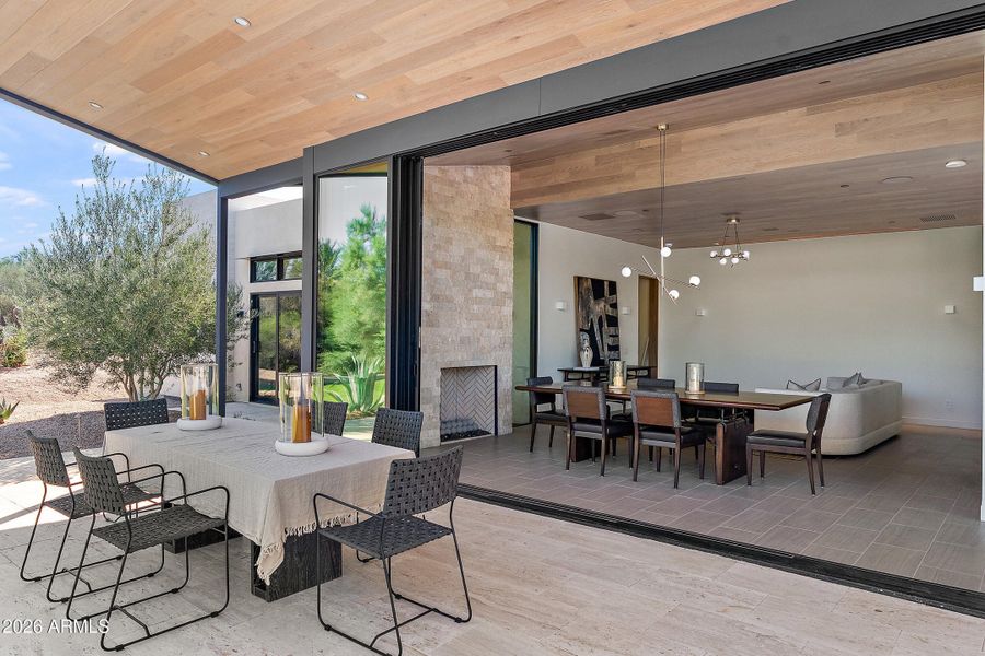 Guest house retractable wall