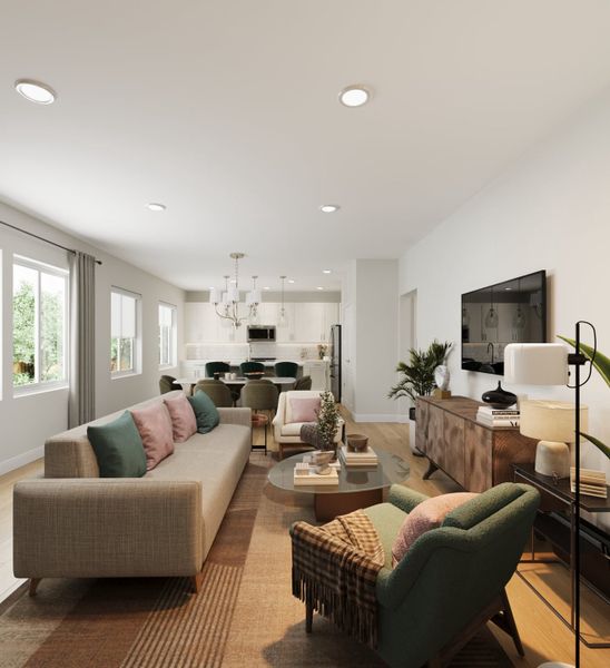 Representative furnished interior of a home built from the The Bluff by Taylor Morrison in Trailstone, Arvada (Image 12). Representative furnished interior of a home built from the The Bluff by Taylor Morrison in Trailstone, Arvada (Image 12).