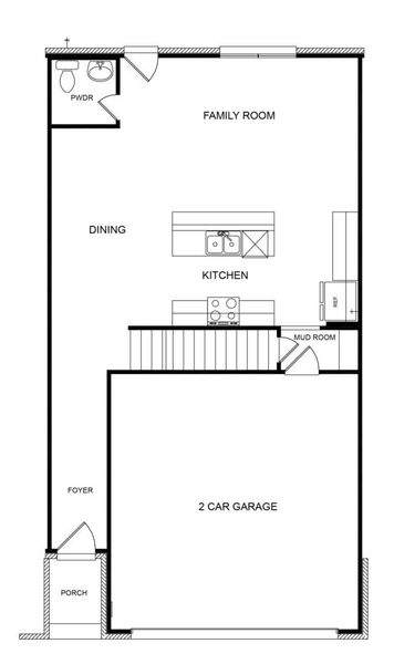 2D floor plan layout for the The Lenox at Heath by Direct Residential Communities in Heath Golf and Yacht Club, Heath, TX (Image 3).