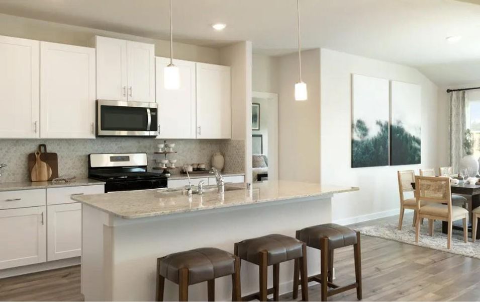 Photo is not of the actual home, but is an inspirational photo of builder’s model home and may depict options, furnishings, and/or decorator features that are not included