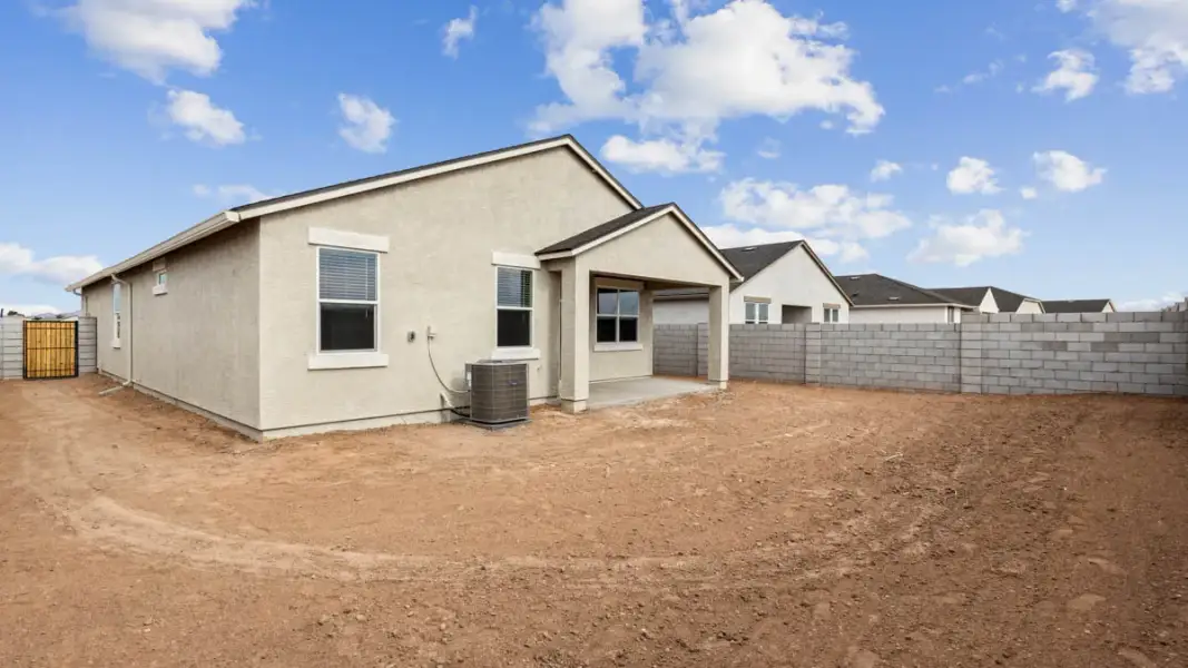 Exterior details and patio area of a home in Carlton Commons, Casa Grande (Image 2). Exterior details and patio area of a home in Carlton Commons, Casa Grande (Image 2).