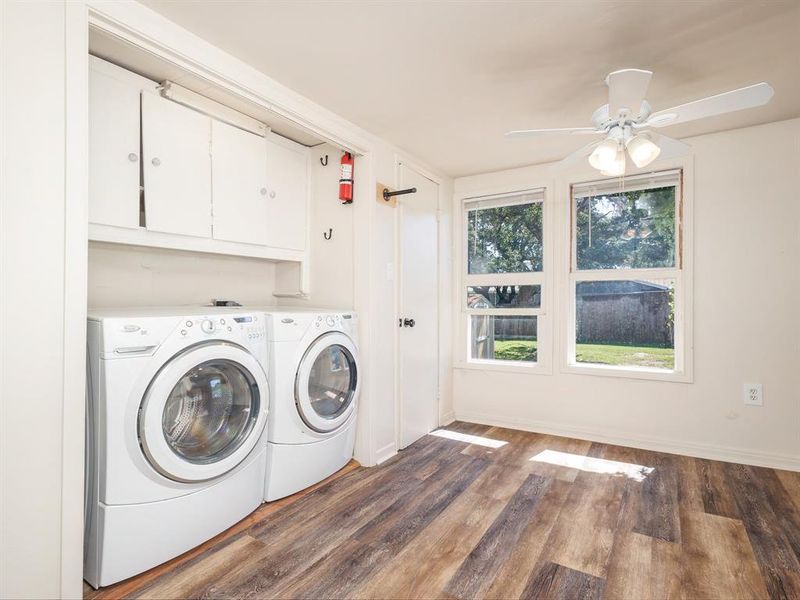 Washer & Dryer will convey upon request