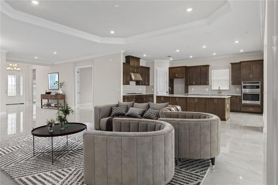 Furnished interior view inside a new home in , Sarasota (Image 10).