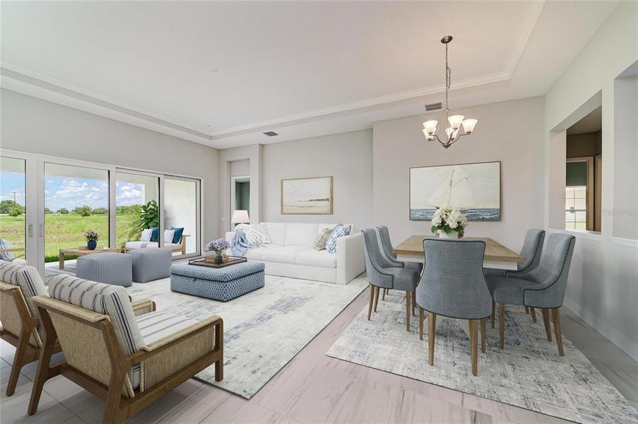 Furnished interior view inside a new home in Mirada, San Antonio (Image 14).