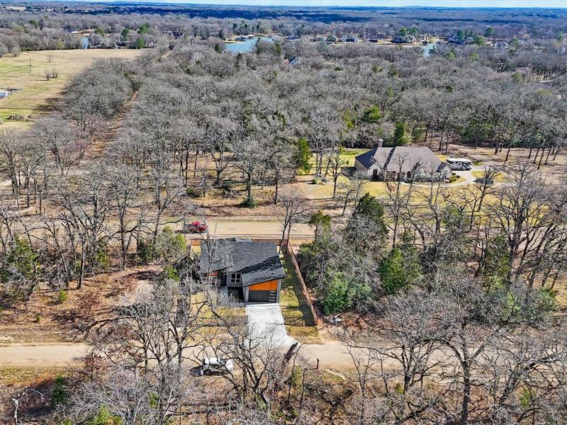 Aerial view of property and surrounding area