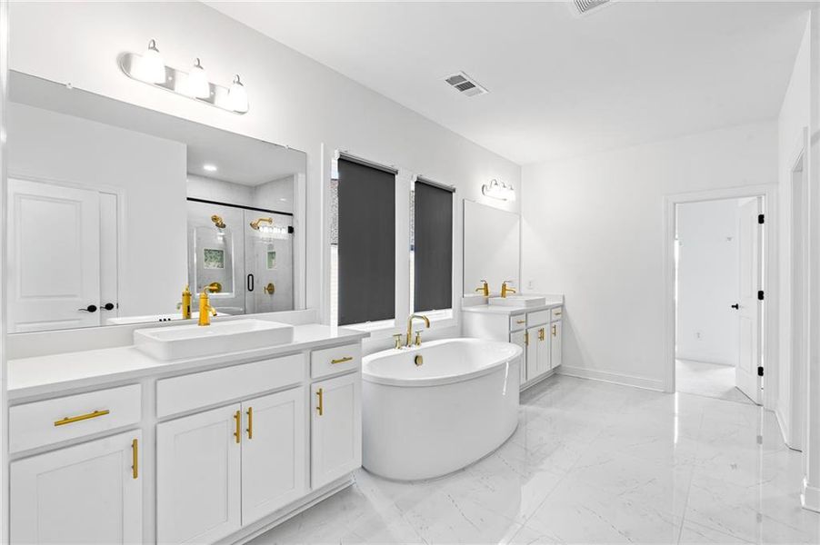 Furnished interior view inside a new home in , Marietta (Image 15).