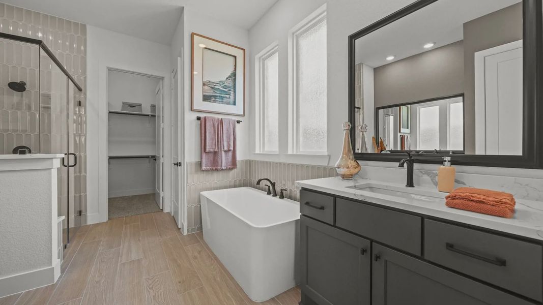 Furnished interior view inside a new home in Grange, Katy (Image 26).