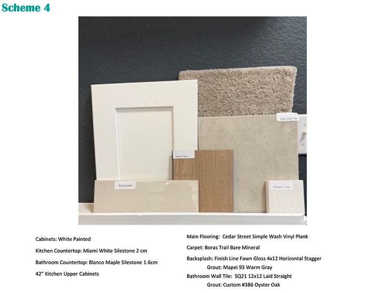 Sample of building materials used in homes in Mustang Meadows, Waller (Image 14).