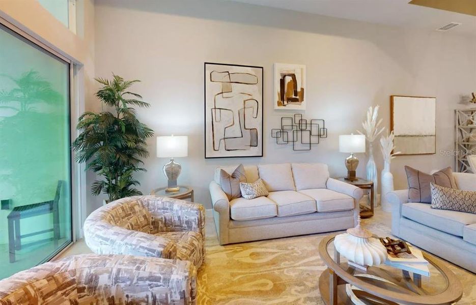 Furnished interior view inside a new home in Plantation Bay, Ormond Beach (Image 11).