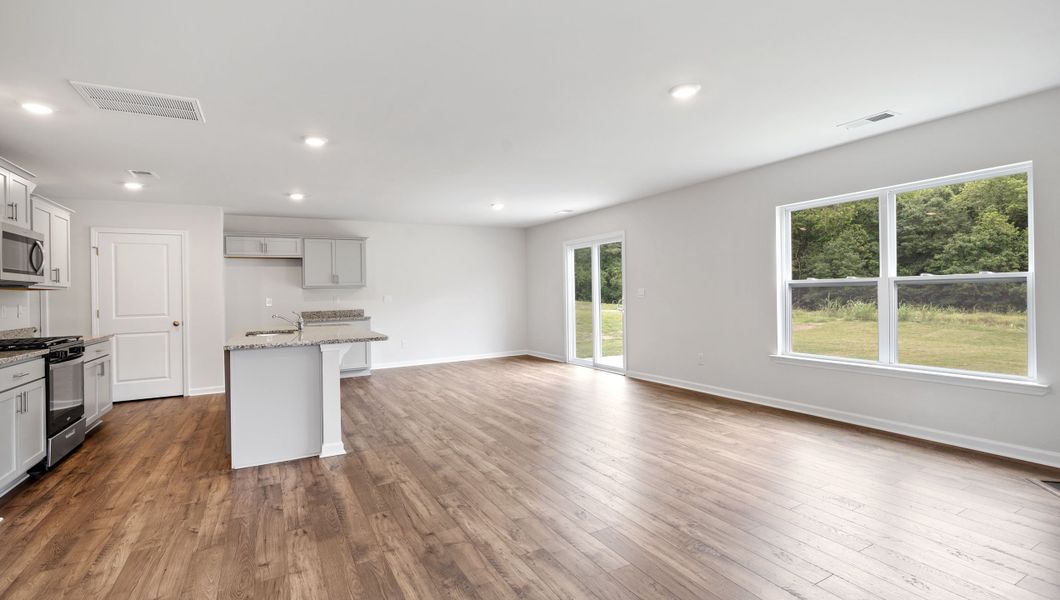 Representative unfurnished interior of a home built from the Aisle by D.R. Horton in Rocky River Ridge, Anderson (Image 16). Representative unfurnished interior of a home built from the Aisle by D.R. Horton in Rocky River Ridge, Anderson (Image 16).