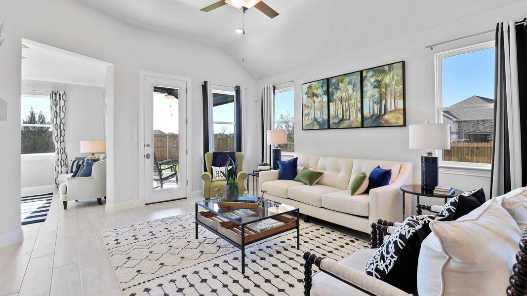 Representative furnished interior of a home built from the Laurel by Brightland Homes in Sunterra, Katy (Image 7).