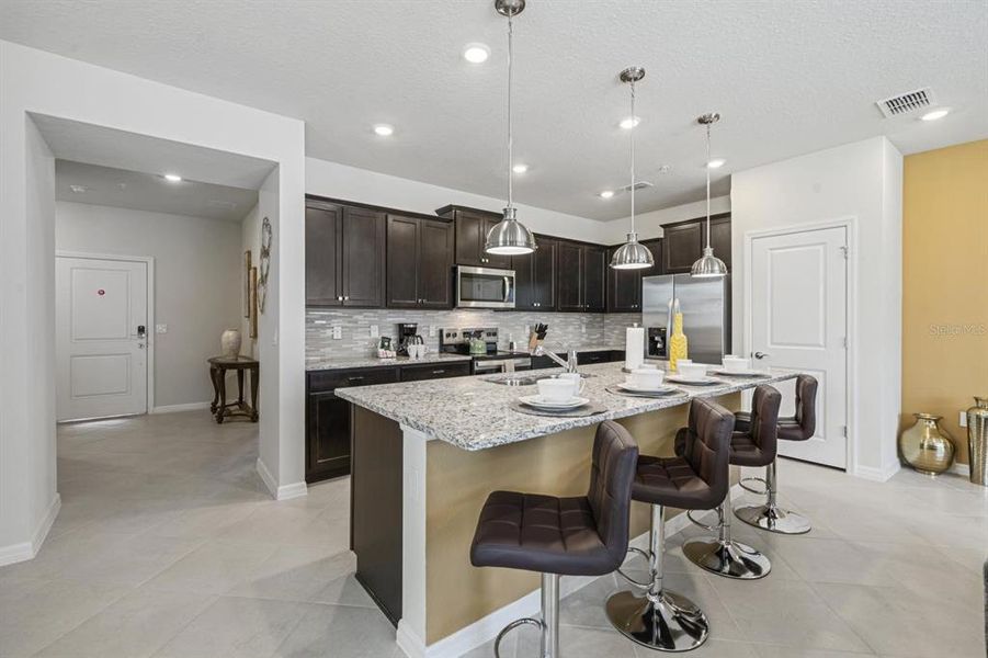 Furnished interior view inside a new home in , Clermont (Image 6). Furnished interior view inside a new home in , Clermont (Image 6).