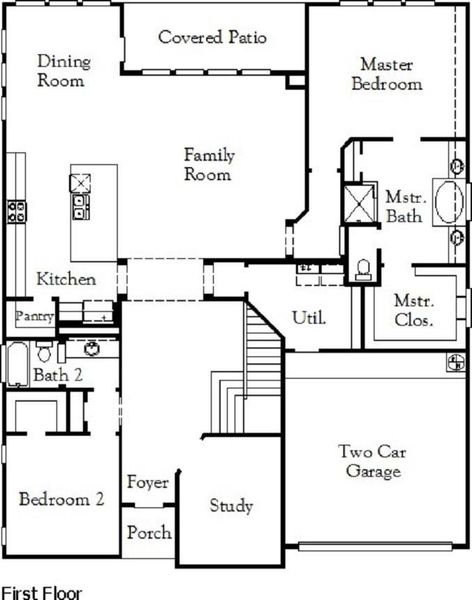 1st Floor Diagram- Representative Photo