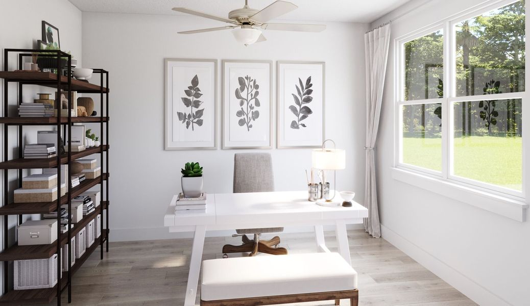 Representative furnished interior of a home built from the Highlands by Mattamy Homes in Cardinal Landing, Coats (Image 3).