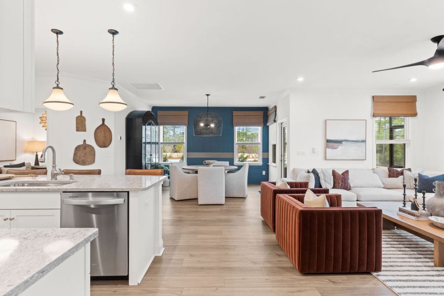 Representative furnished interior of a home built from the Bedrock by Pulte Homes in Southport Meadows, Southport (Image 14).