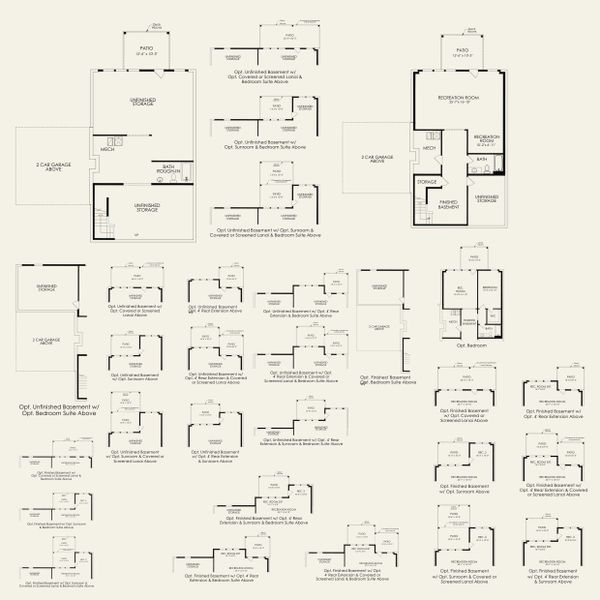 2D floor plan layout for the Foxfield by Pulte Homes in Kinsdale, Lancaster, SC (Image 5). 2D floor plan layout for the Foxfield by Pulte Homes in Kinsdale, Lancaster, SC (Image 5).