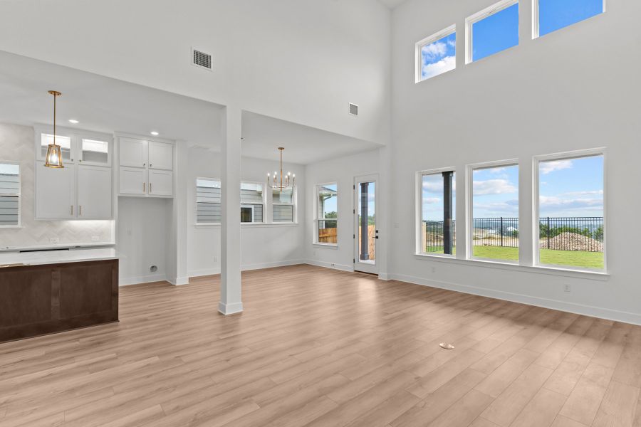 Representative unfurnished interior of a home built from the The Camellia by David Weekley Homes in Monterra - Gardens, Fate (Image 7).