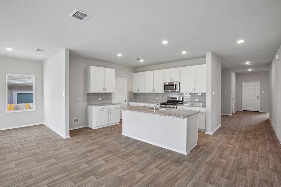 Furnished interior view inside a new home in Cloverleaf, Austin (Image 5).