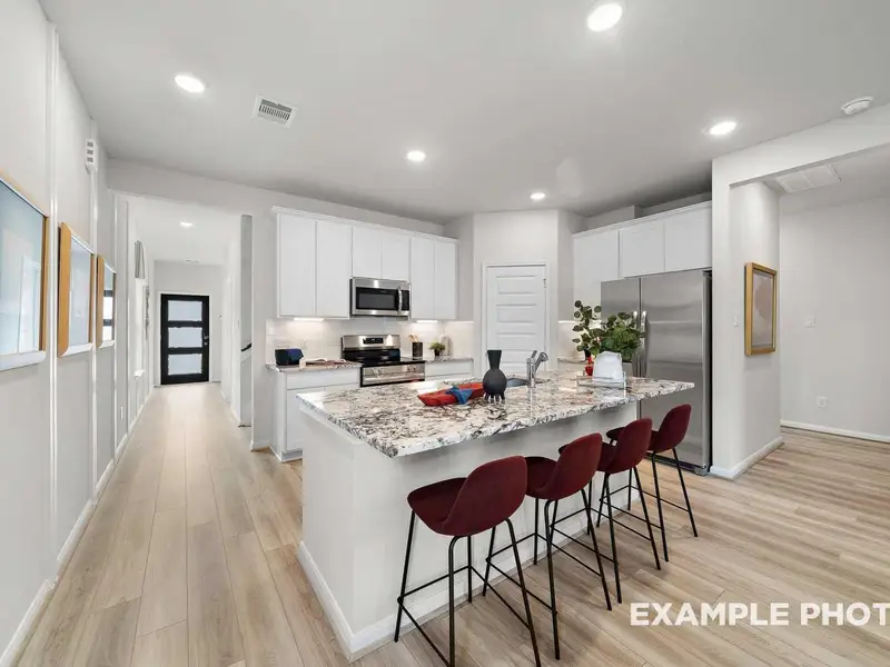 Furnished interior view inside a new home in Caney Creek Place, Conroe (Image 11). Furnished interior view inside a new home in Caney Creek Place, Conroe (Image 11).