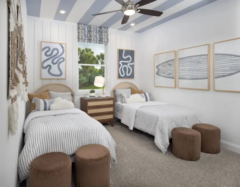 Furnished interior view inside a new home in RiverTown, St. Johns (Image 11).