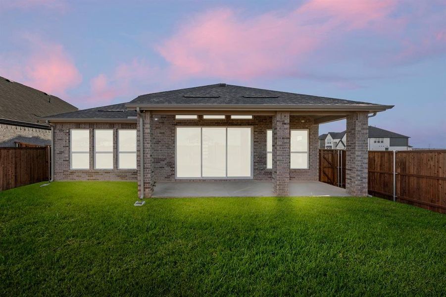 Exterior details and patio area of a home in Edgewood Creek, Celina (Image 3). Exterior details and patio area of a home in Edgewood Creek, Celina (Image 3).