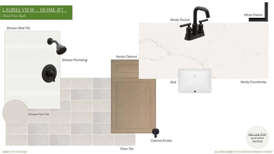 Sample of building materials used in homes in Laurel View, Suwanee (Image 53).