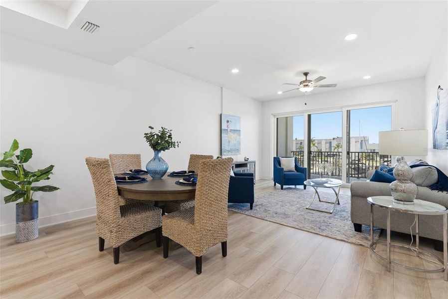 Furnished interior view inside a new home in Residences at Town Center, Madeira Beach (Image 32).