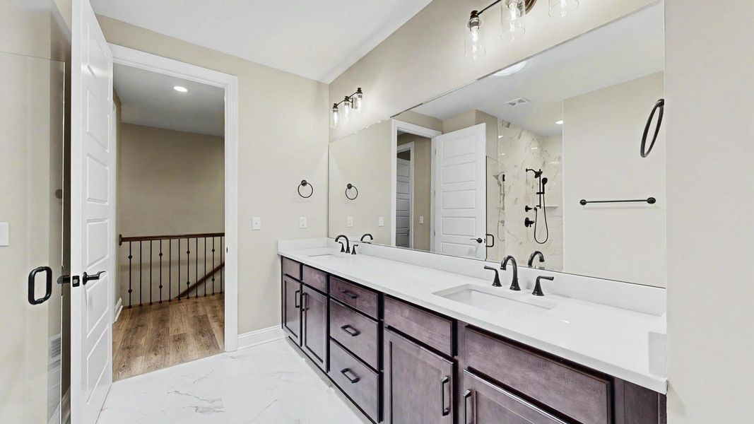 Representative furnished interior of a home built from the Verona by Perfection Builders in The Courtyards at Curry Farms, Louisville (Image 13).