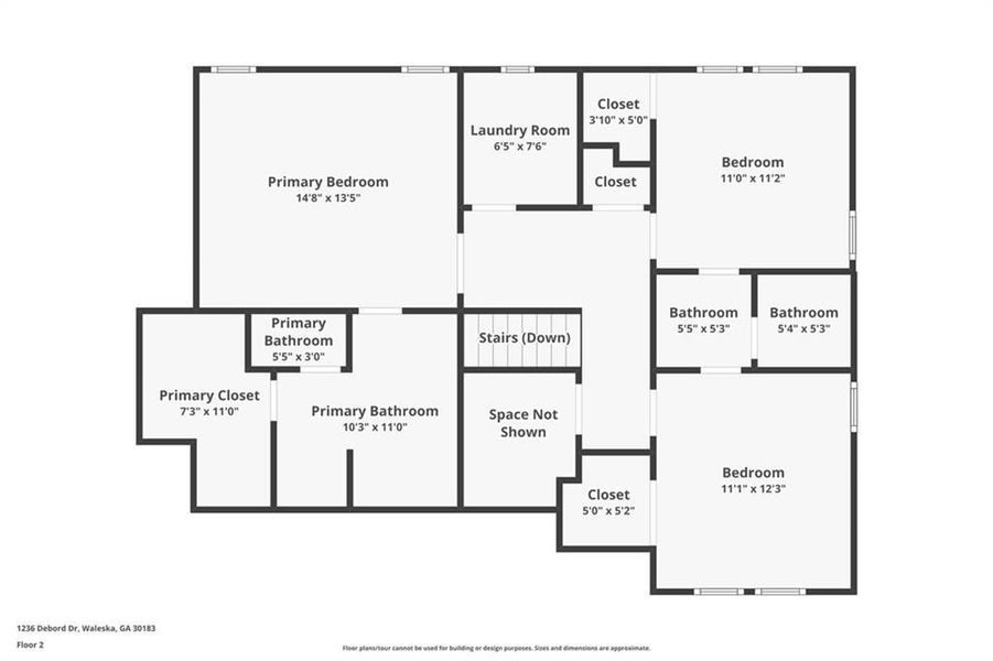 2D floor plan layout of this home in , White, GA (Image 2). 2D floor plan layout of this home in , White, GA (Image 2).