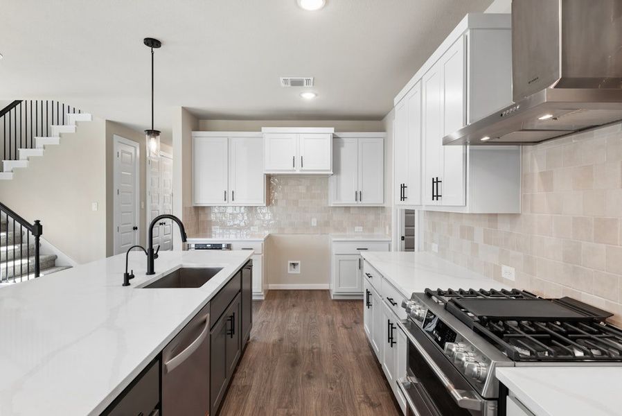 Furnished interior view inside a new home in Santa Rita Ranch, Liberty Hill (Image 6).