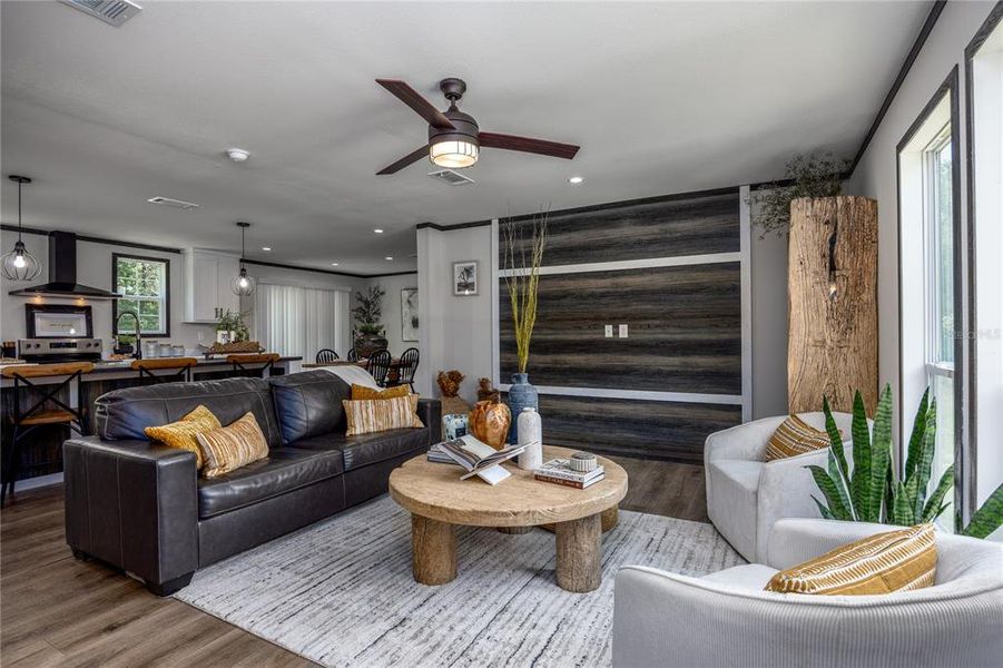 Furnished interior view inside a new home in , Fort White (Image 16).