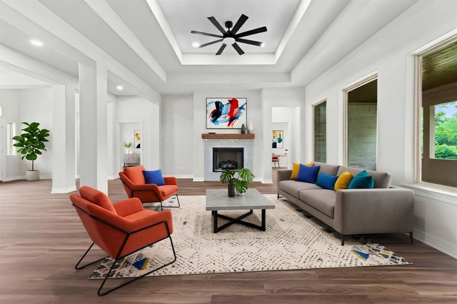 Furnished interior view inside a new home in , Lindale (Image 14).