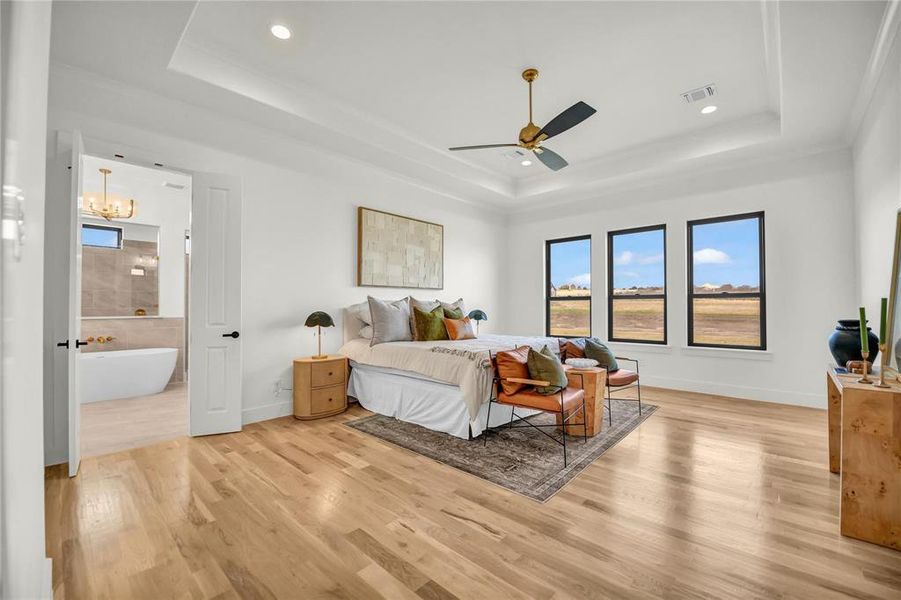 Furnished interior view inside a new home in , Aledo (Image 16).