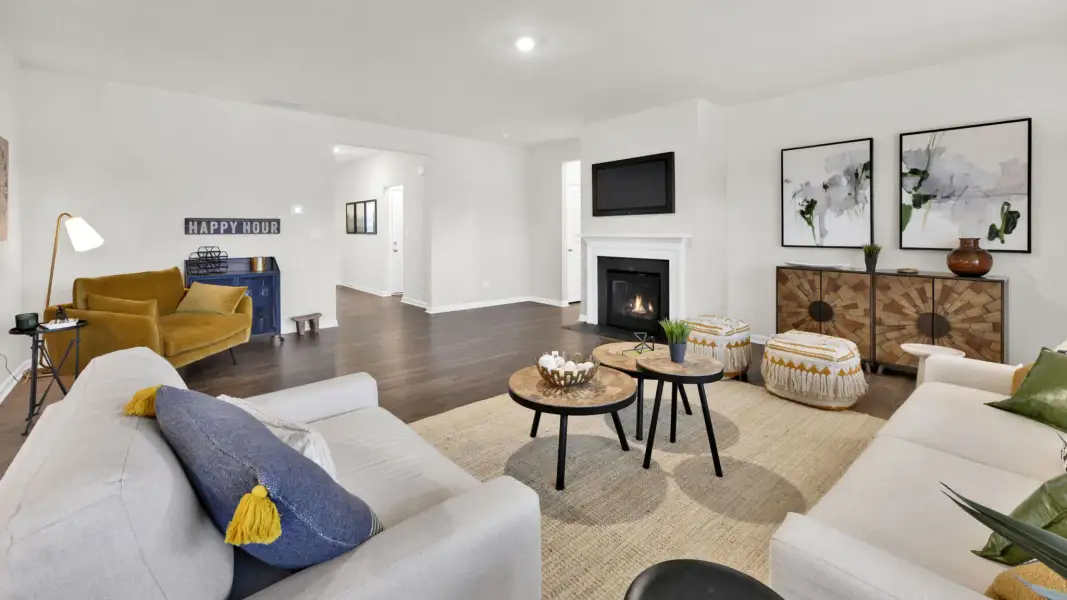 Furnished interior view inside a new home in Millstone Village, Morristown (Image 12).