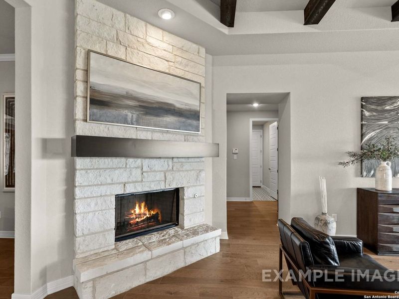 Furnished interior view inside a new home in Potranco Oaks, Castroville (Image 17).