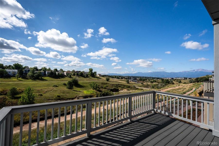 Exterior details and patio area of a home in Trailside at Cottonwood Creek, Colorado Springs (Image 20).