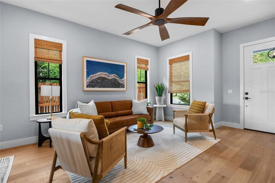 Furnished interior view inside a new home in , Newberry (Image 8). Furnished interior view inside a new home in , Newberry (Image 8).