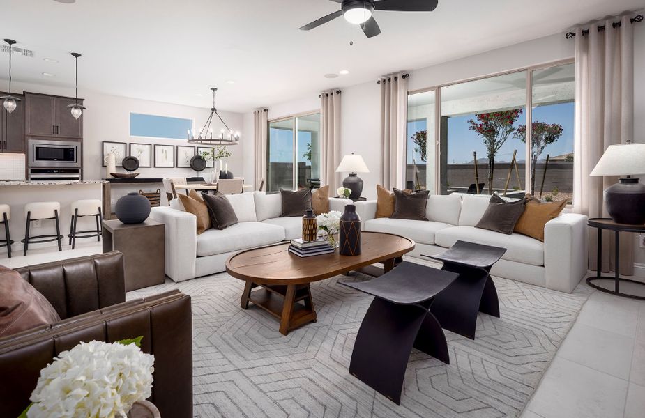 Furnished interior view inside a new home in Allen Ranches, Litchfield Park (Image 5). Furnished interior view inside a new home in Allen Ranches, Litchfield Park (Image 5).