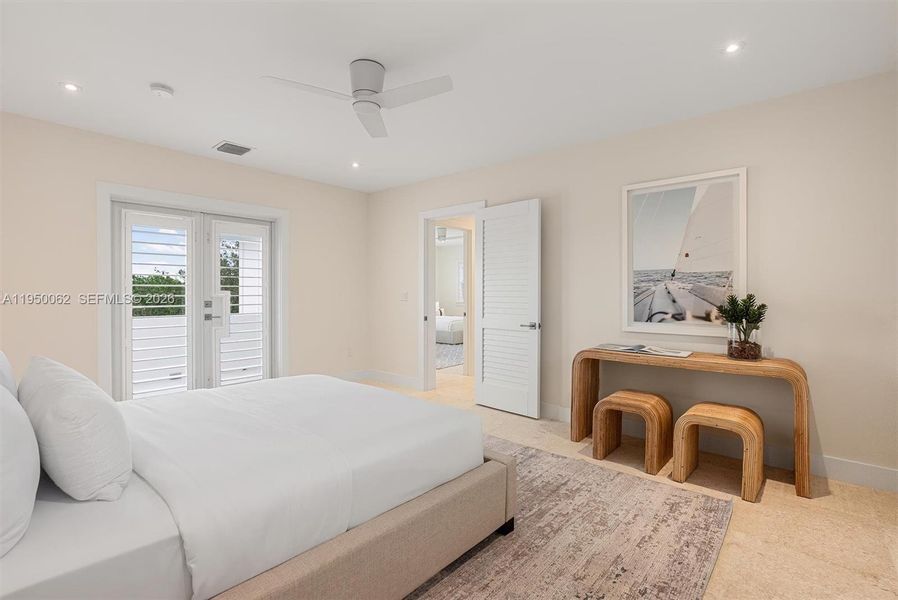 Furnished interior view inside a new home in , Islamorada, Village of Islands (Image 51).