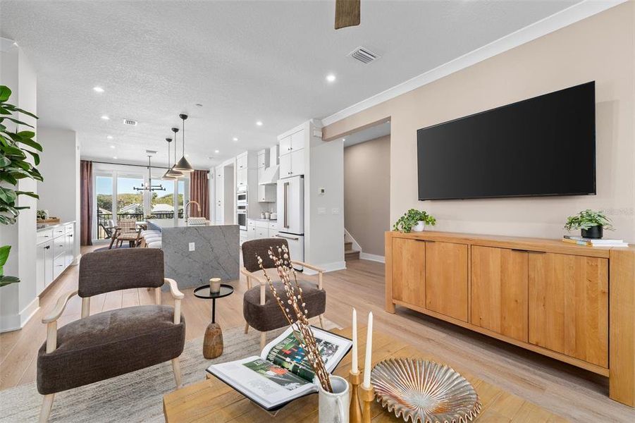 Furnished interior view inside a new home in EvenTide, New Smyrna Beach (Image 18).