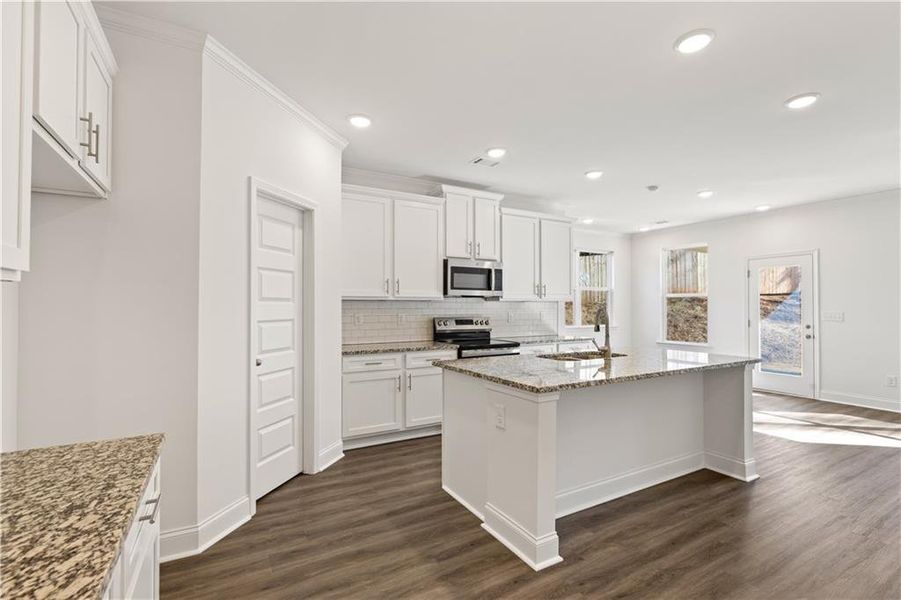 Furnished interior view inside a new home in Mulberry Summit, Flowery Branch (Image 13). Furnished interior view inside a new home in Mulberry Summit, Flowery Branch (Image 13).