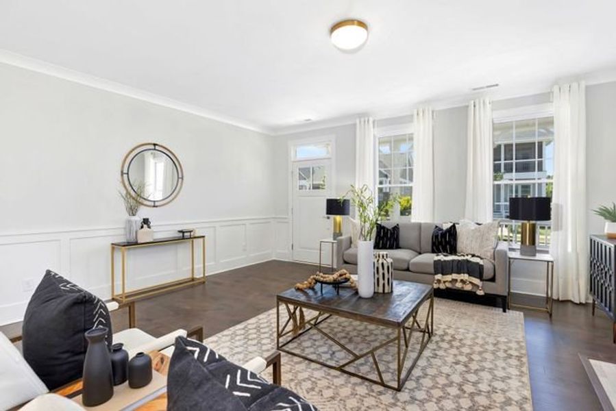 Representative furnished interior of a home built from the Lexa by True Homes in Lake Royale, Louisburg (Image 7). Representative furnished interior of a home built from the Lexa by True Homes in Lake Royale, Louisburg (Image 7).