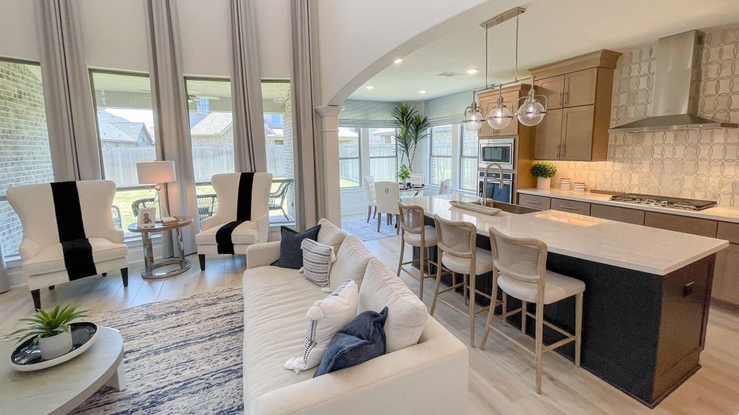 Furnished interior view inside a new home in Jordan Ranch, Katy (Image 8).