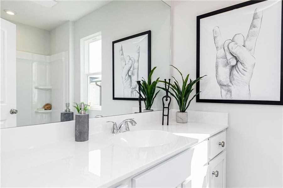 Furnished interior view inside a new home in , Powder Springs (Image 23).