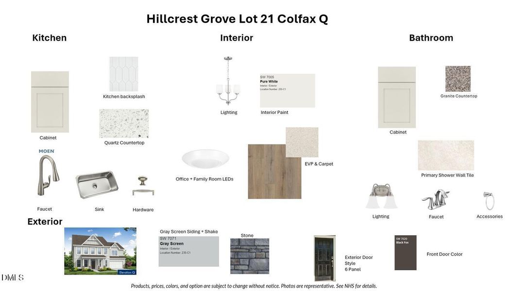 Colfax Interior Colors