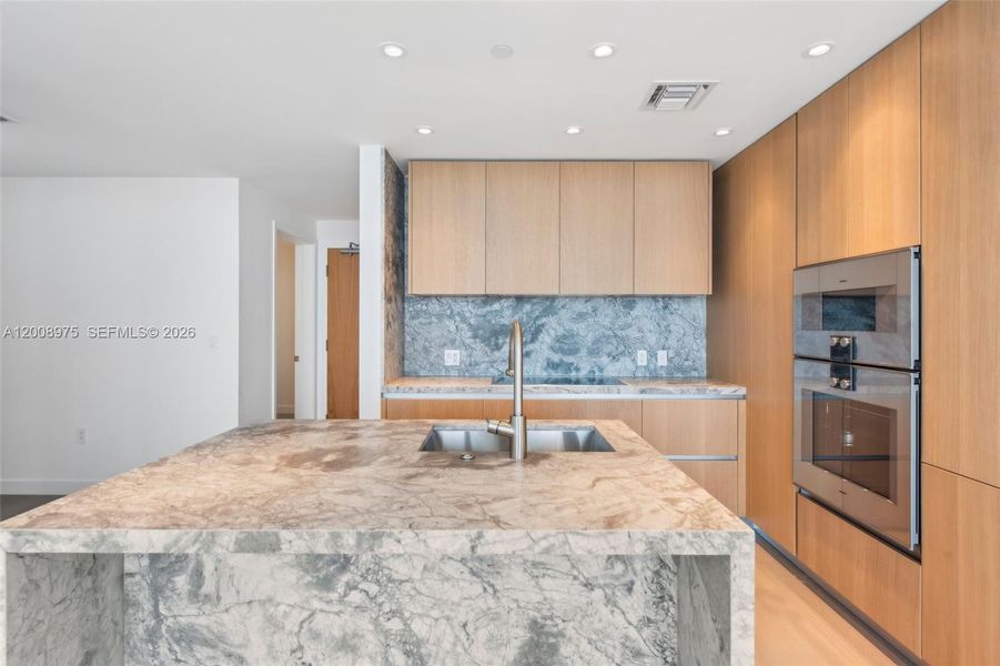 Furnished interior view inside a new home in Five Park, Miami Beach (Image 5).