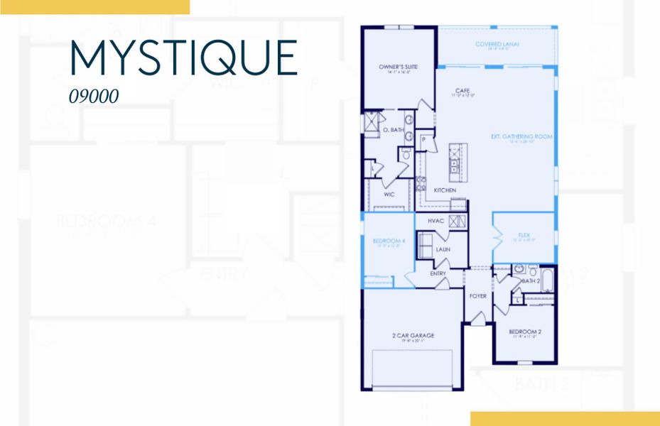 2D floor plan layout of this home in Legacy Groves, Nokomis, FL (Image 3).